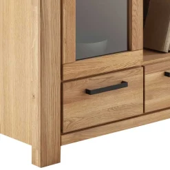 Wohnen Highboards|Vitrinen<Wildeiche Wohnzimmerschrank teilmassiv - Sophia