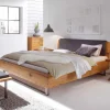 Wohnen Betten<Wildholz Bett Housten mit Bügelgestell aus Metall