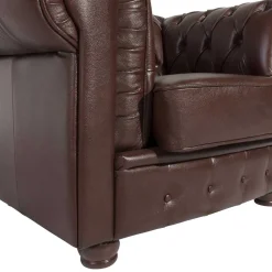 Wohnen Sessel<Wischleder Sessel in Braun - Cementa