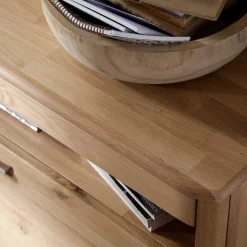 Wohnen Wohnwände<Wohnkombination in Eiche Bianco - Destal (vierteilig)