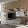 Wohnen Wohnwände<Wohnkombination Tacroma in Hochglanz Weiß (vierteilig)
