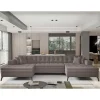 Wohnen Sofas<Wohnlandschaft in Taupe mit Bettfunktion - Anzarote
