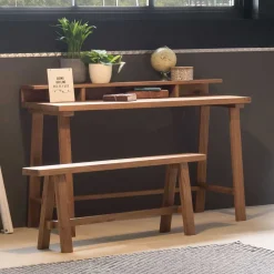 Wohnen Sitzbank<Wohnraum Holzbank aus Wildeiche massiv - Fanan