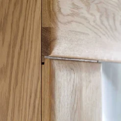 Wohnen Vitrinen<Wohnraum Vitrinenschrank Pontros in Eiche Bianco teilmassiv