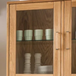 Wohnen Vitrinen|Schränke<Wohnwand Highboard aus Holz - Teano