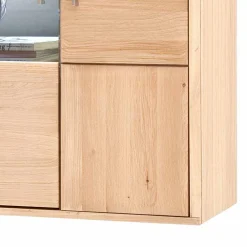 Wohnen Vitrinen|Schränke<Wohnwand Hängevitrine in Eiche Bianco - Vernella