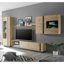 Wohnen Wohnwände<Wohnwand Kombination modern - Lairian (vierteilig)