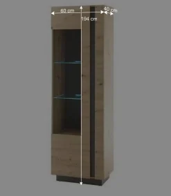 Wohnen Wohnwände<Wohnwand Kombination modern - Lairian (vierteilig)