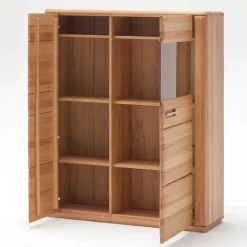 Wohnen Wohnwände<Wohnzimmer Anbauwand Athias aus Kernbuche (dreiteilig)