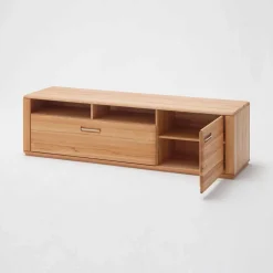 Wohnen Wohnwände<Wohnzimmer Anbauwand Athias aus Kernbuche (dreiteilig)