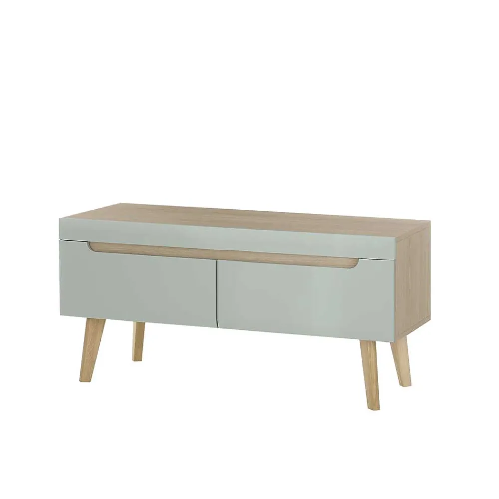 Wohnen Wohnwände<Wohnzimmer Anbauwand im Skandi Design - Armina (vierteilig)