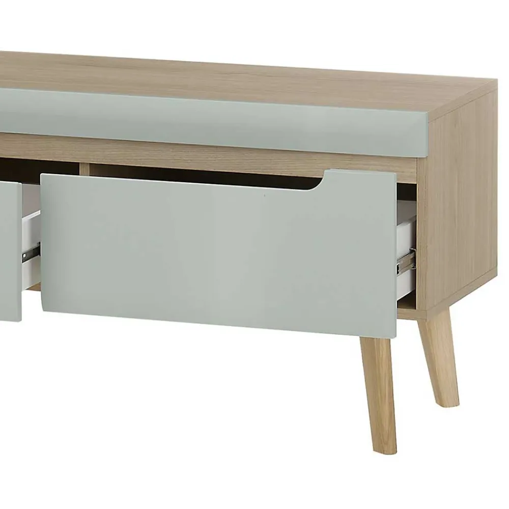 Wohnen Wohnwände<Wohnzimmer Anbauwand im Skandi Design - Armina (vierteilig)