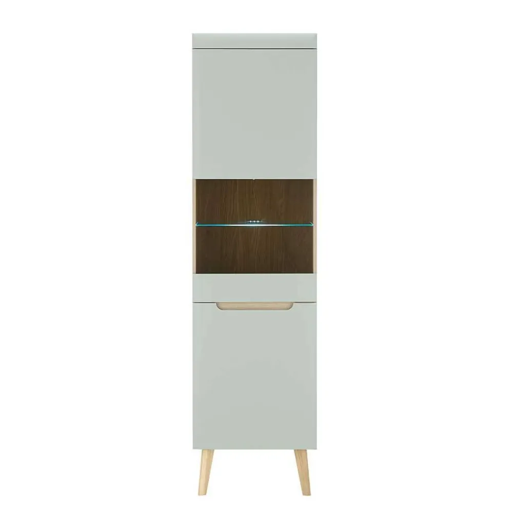 Wohnen Wohnwände<Wohnzimmer Anbauwand im Skandi Design - Armina (vierteilig)