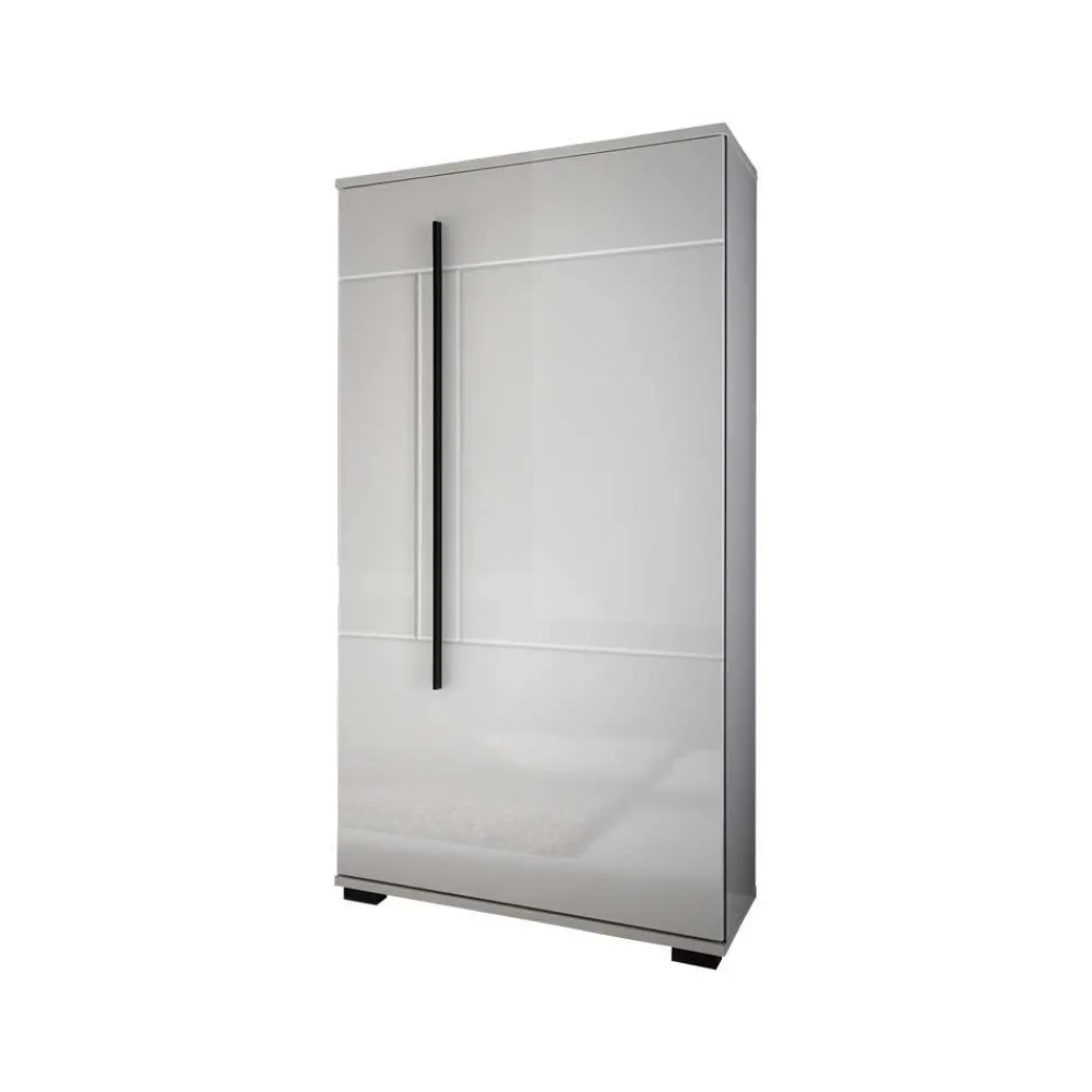 Wohnen Wohnwände<Wohnzimmer Anbauwand Jetongos in Weiß Hochglanz (vierteilig)