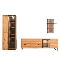 Wohnen Tv & Hifi-Möbel|Wohnwände<Wohnzimmer Anbauwand Möbel Set - Drinidad (dreiteilig)