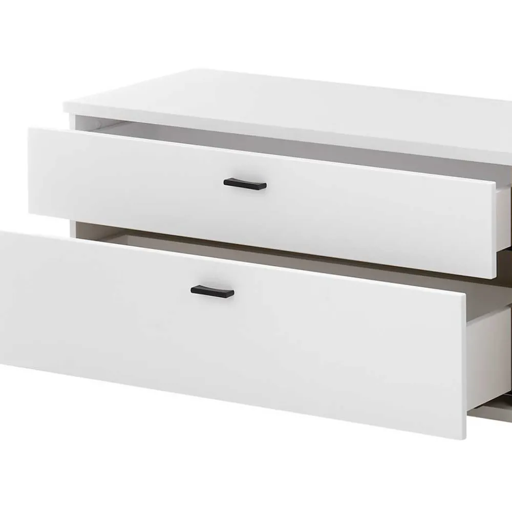 Wohnen Wohnwände<Wohnzimmer Anbauwand mit LED Set - Racelyn (vierteilig)