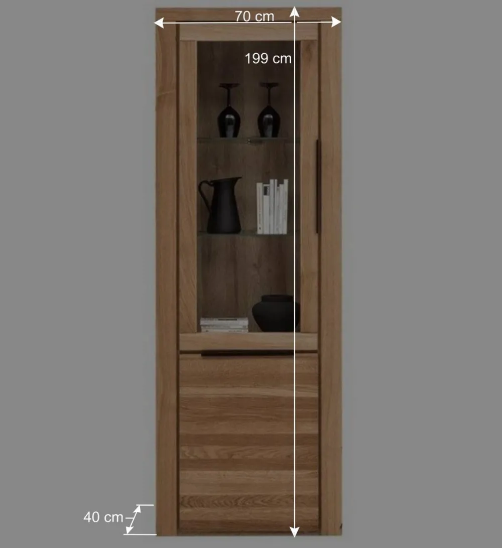 Wohnen Wohnwände<Wohnzimmer Anbauwand teilmassiv - Nelenia (vierteilig)
