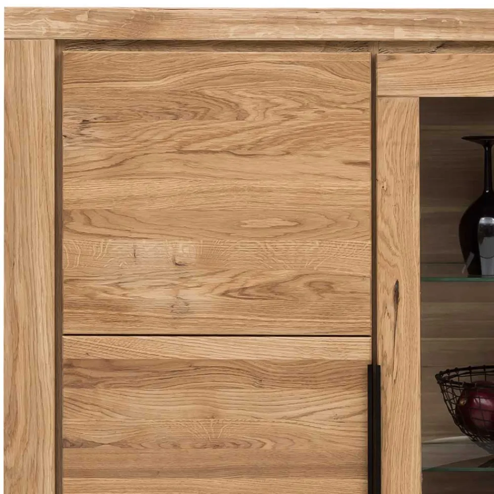 Wohnen Wohnwände<Wohnzimmer Anbauwand teilmassiv - Nelenia (vierteilig)