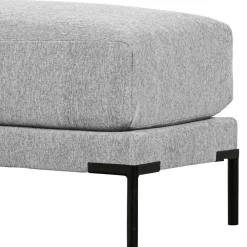 Wohnen Hocker<Wohnzimmer Beistellhocker in Hellgrau - Horedion