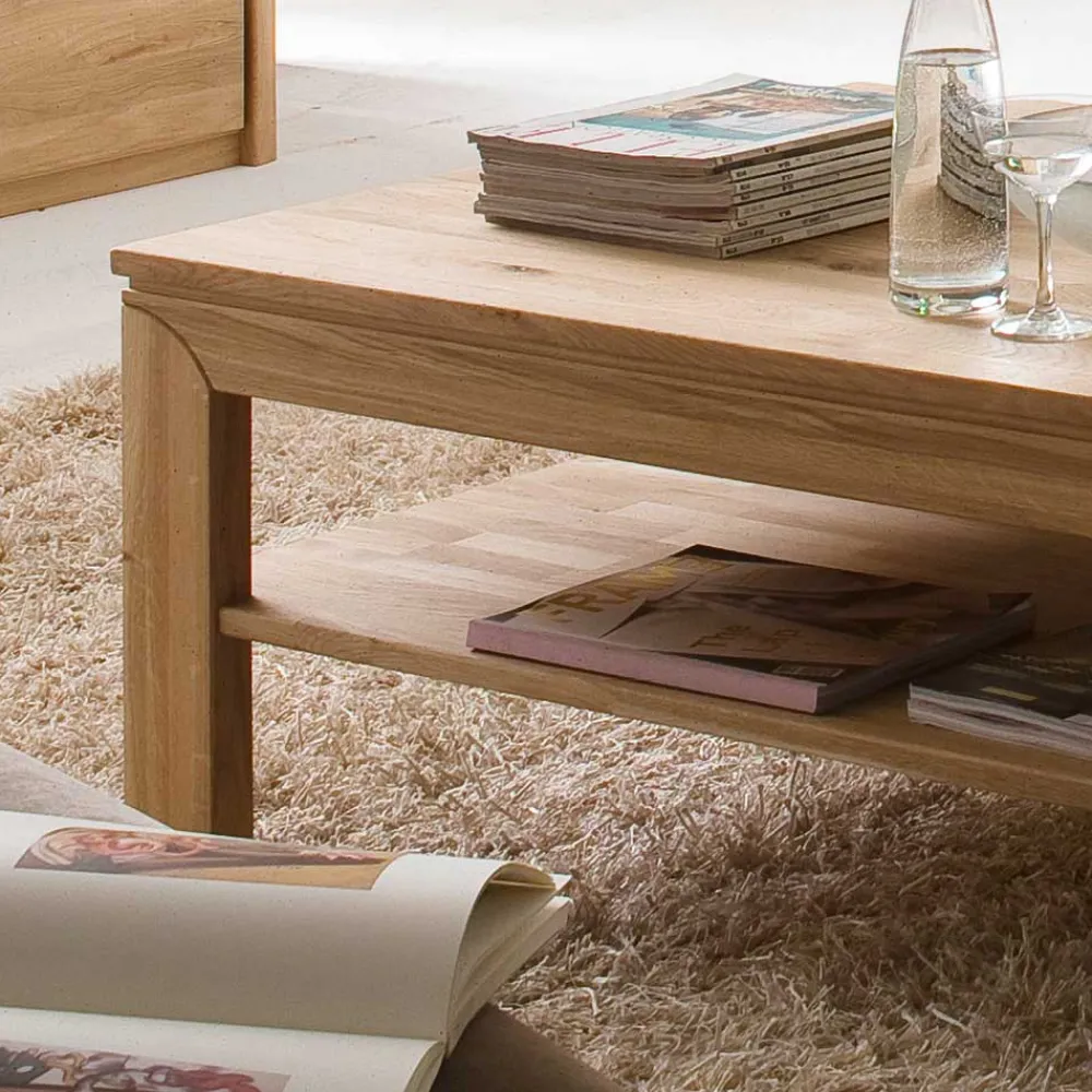 Wohnen Tische<Wohnzimmer Couchtisch Croconia aus Wildeiche Massivholz