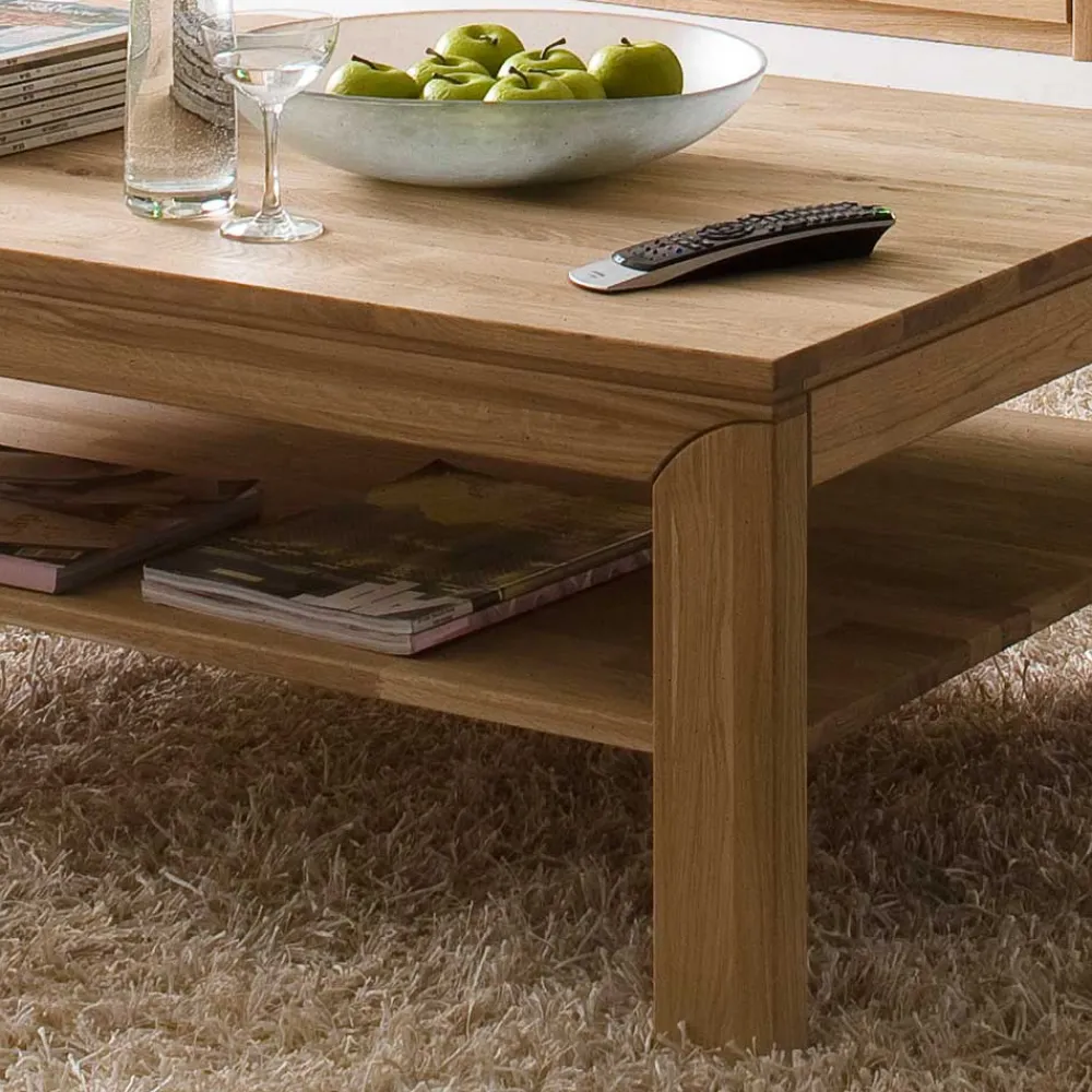 Wohnen Tische<Wohnzimmer Couchtisch Croconia aus Wildeiche Massivholz