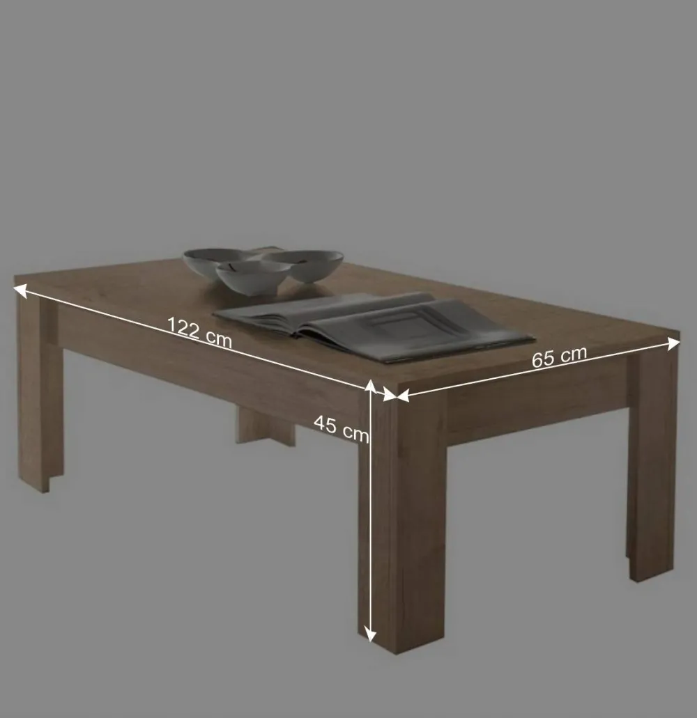 Wohnen Tische<Wohnzimmer Couchtisch im Eiche Dekor - Rodonda