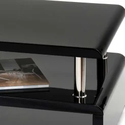Wohnen Tische<Wohnzimmer Couchtisch in Schwarz hochglänzend - Jusip