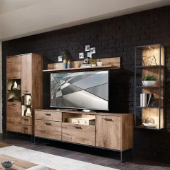 Wohnen Wohnwände<Wohnzimmer Design Wohnwand Möbelset - Xindus (vierteilig)