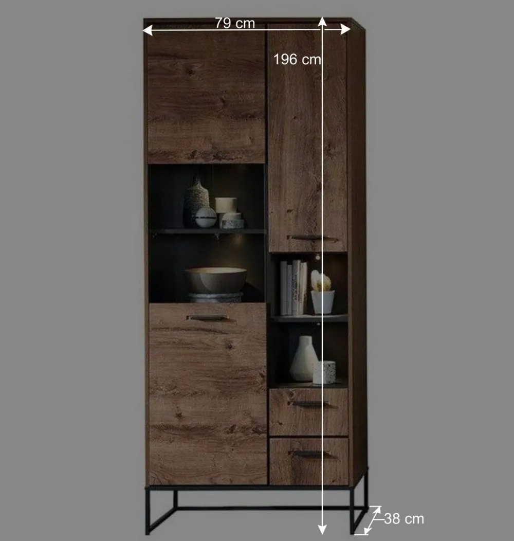 Wohnen Wohnwände<Wohnzimmer Design Wohnwand Möbelset - Xindus (vierteilig)