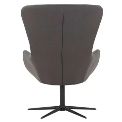Wohnen Sessel<Wohnzimmer Designsessel in Dunkelgrau Stoff - Dessina