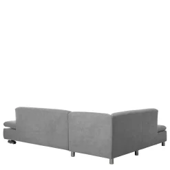 Wohnen Sofas<Wohnzimmer Eckcouch in Hellgrau mit Chrom - Oraina