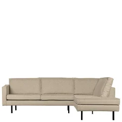 Wohnen Sofas<Wohnzimmer Ecksofa in Beige Boucle - Glamoure