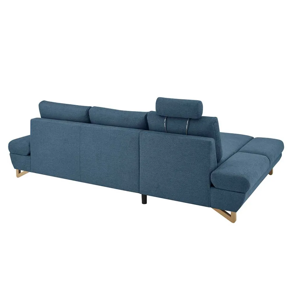 Wohnen Sofas<Wohnzimmer Ecksofa in Blau - Baonga