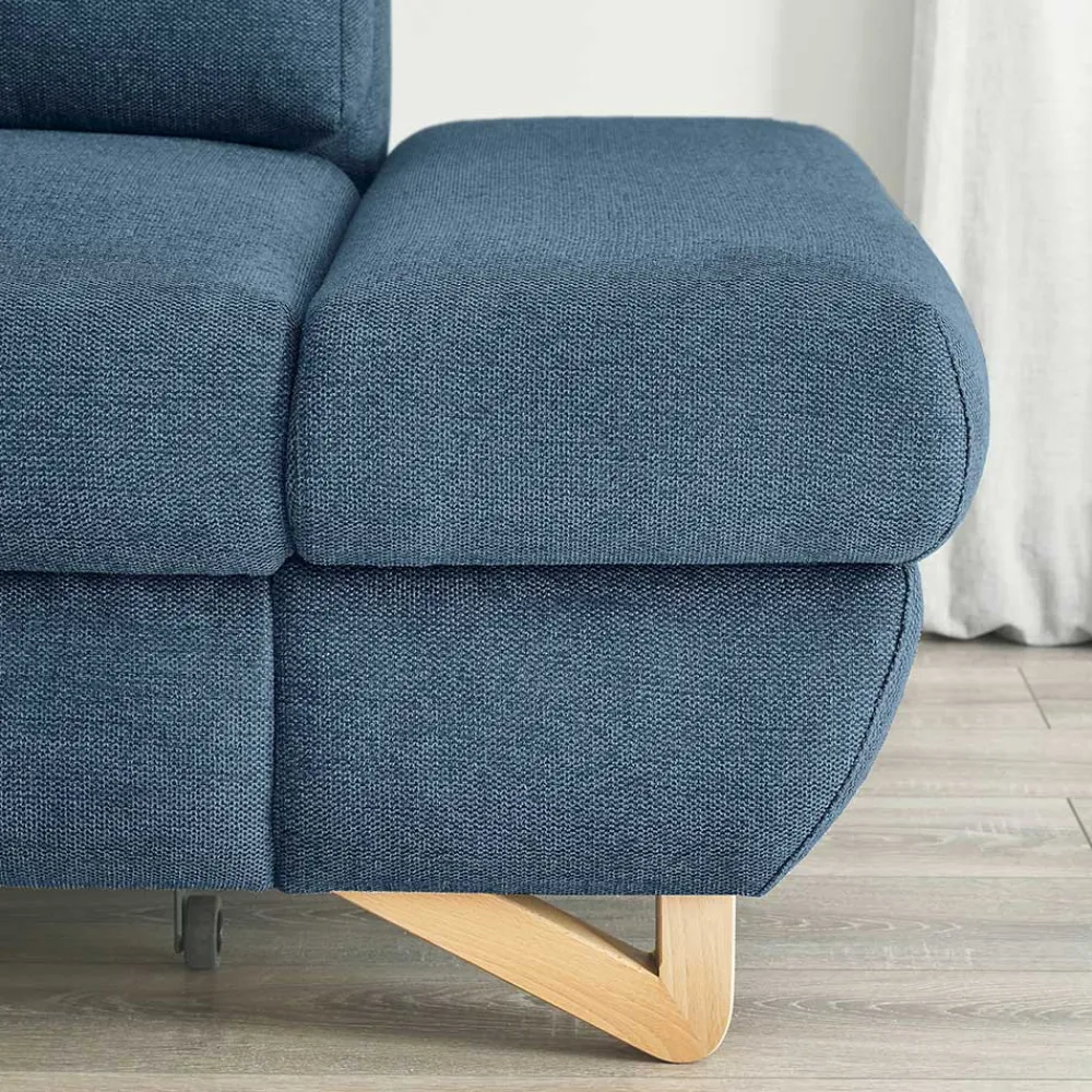 Wohnen Sofas<Wohnzimmer Ecksofa in Blau - Baonga
