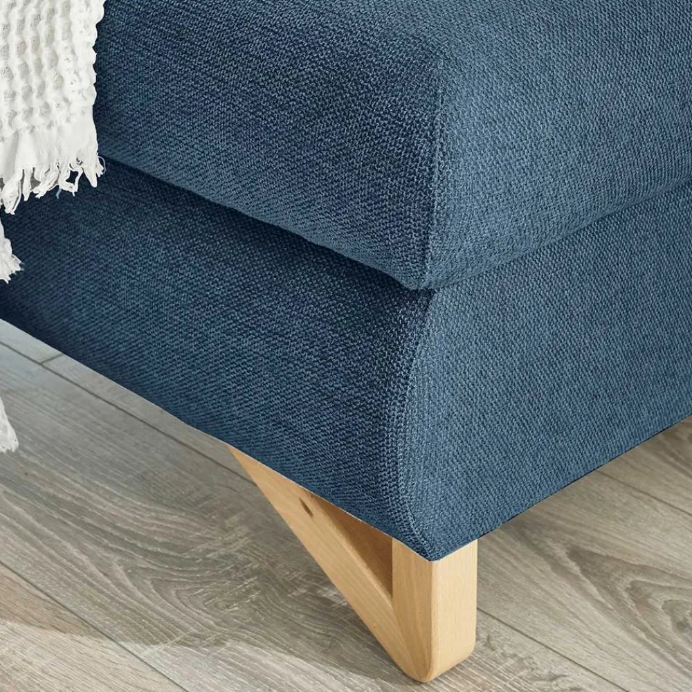 Wohnen Sofas<Wohnzimmer Ecksofa in Blau - Baonga