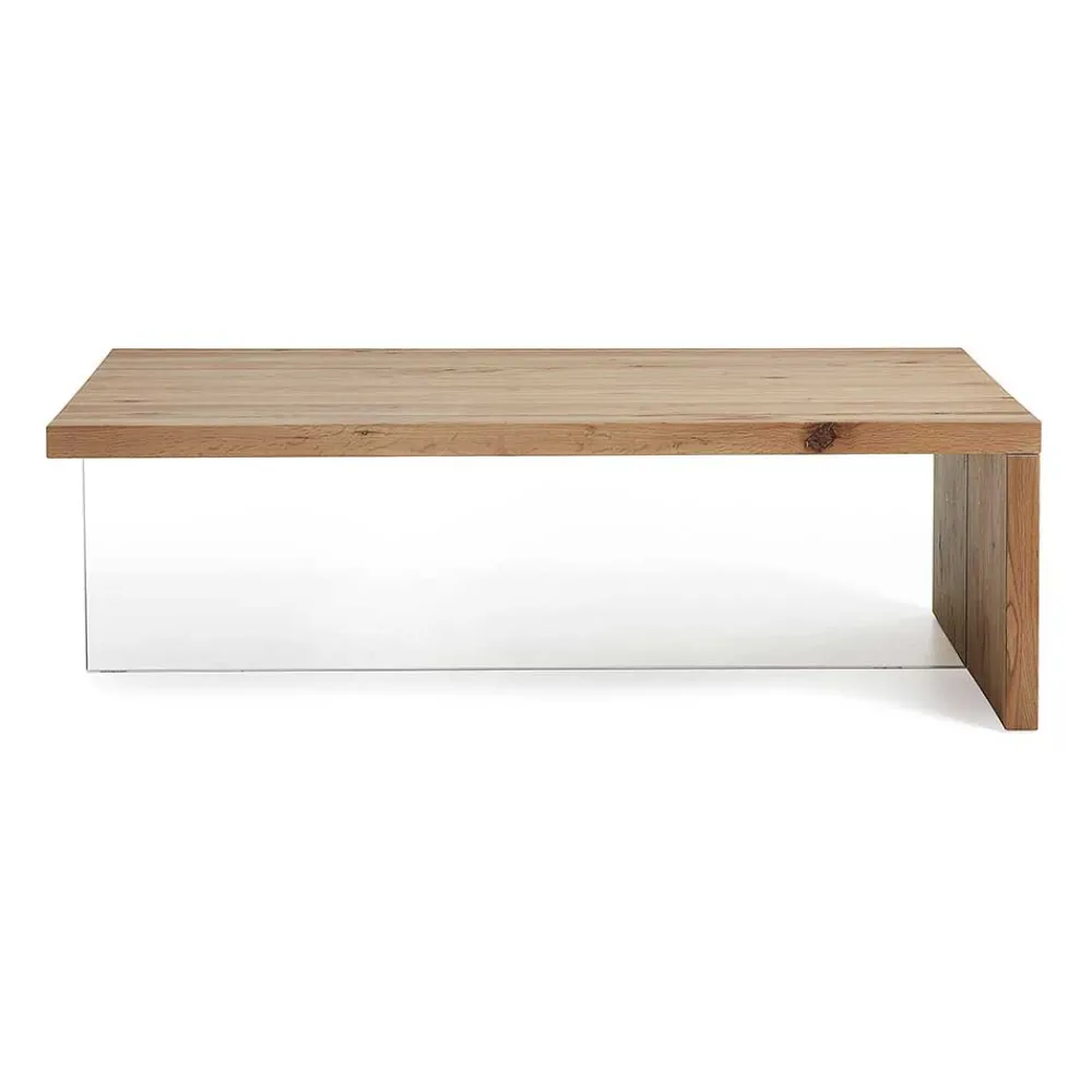 Wohnen Tische<Wohnzimmer Eichentisch Bondoville mit Glas Fuß