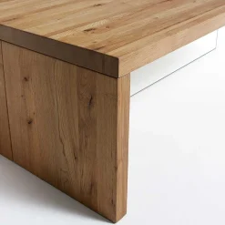 Wohnen Tische<Wohnzimmer Eichentisch Bondoville mit Glas Fuß