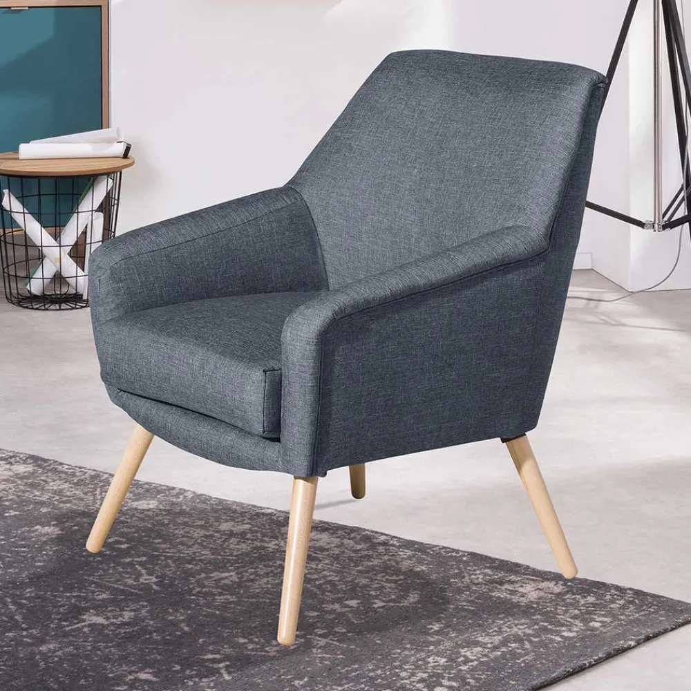 Wohnen Sessel<Wohnzimmer Einzelsessel in Blau - Legancas