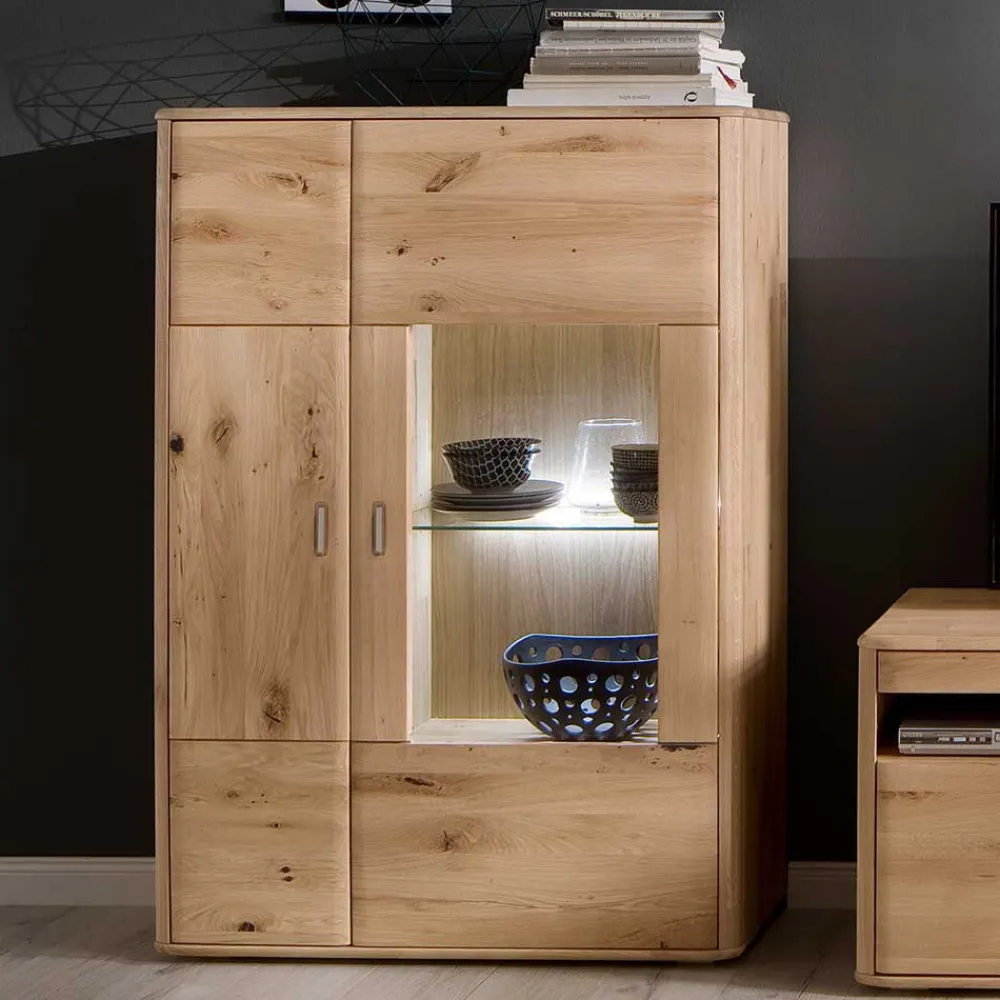 Wohnen Highboards<Wohnzimmer Highboard aus Massivholz - Destal