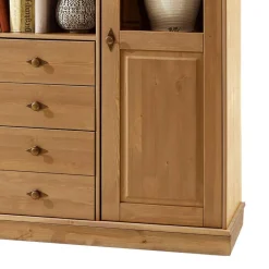 Wohnen Highboards<Wohnzimmer Highboard Piatra aus Kiefer teilmassiv