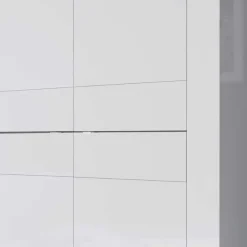 Wohnen Highboards<Wohnzimmer Highboard Sogno in Hochglanz Weiß