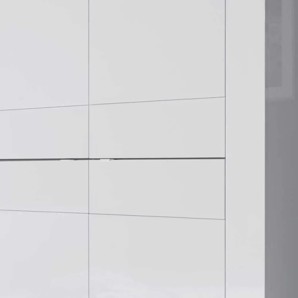 Wohnen Highboards<Wohnzimmer Highboard Sogno in Hochglanz Weiß