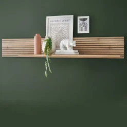 Wohnen Regale<Wohnzimmer Hängeboard in Wildeiche Optik - Nenaloro