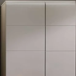 Wohnen Vitrinen<Wohnzimmer Hängeschrank mit Glaseinsatz in Grau - Fraguca