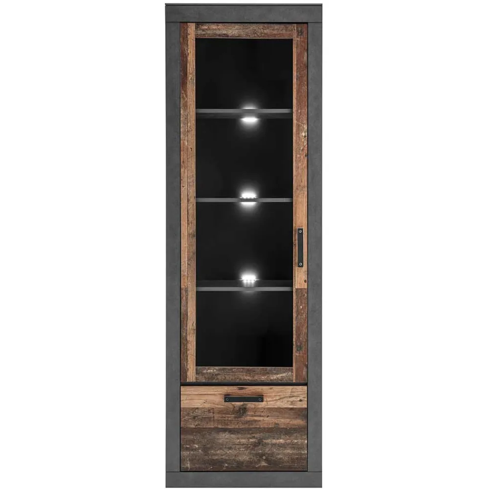 Wohnen Vitrinen<Wohnzimmer Industry Vitrine 1-türig - Timuras