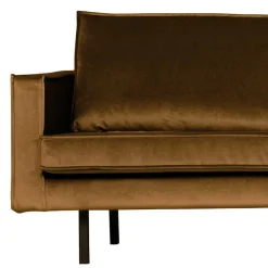 Wohnen Sofas<Wohnzimmer L Couch in Honigfarben Samt - Saguan