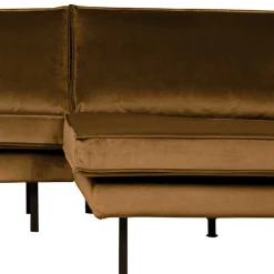 Wohnen Sofas<Wohnzimmer L Couch in Honigfarben Samt - Saguan