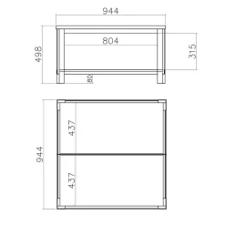 Wohnen Wohnwände<Wohnzimmer Landhausmöbel Set - Diatara (sechsteilig)