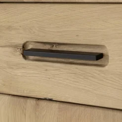 Wohnen Wohnwände<Wohnzimmer Möbelset in Asteiche Hell - Jevedaz (dreiteilig)