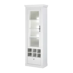 Wohnen Wohnwände<Wohnzimmer Möbelset in weißer Holzoptik Pinie - Liancos (vierteilig)